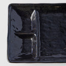 Dumpling Plate 21cm Black Glaze