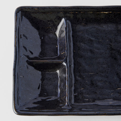 Dumpling Plate 21cm Black Glaze