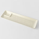 Dumpling Plate 33cm Ivory White Glaze