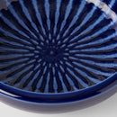 Bowl Thick Edge 24cm Indigo Drip Glaze