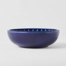 Bowl Thick Edge 24cm Indigo Drip Glaze