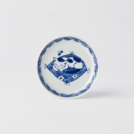 Plate 14.3cm Cat On Mat Design