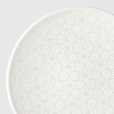 Side Plate 19.5cm White Star Glaze