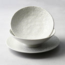 Side Plate 19.5cm White Star Glaze