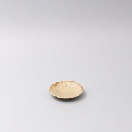Sauce Dish 8cm Scallop Sand Fade Glaze