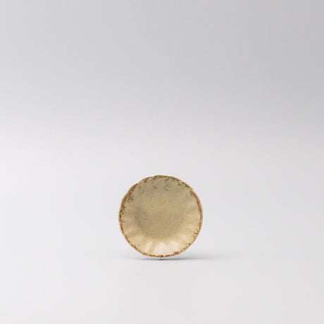 Sauce Dish 8cm Scallop Sand Fade Glaze