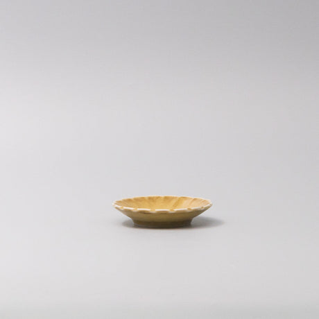 Sauce Dish 8cm Scallop Saffron Gloss Glaze