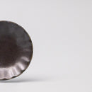 Sauce Dish 8cm Scallop Black Glaze
