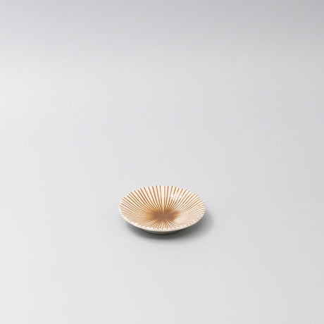 Sauce Dish 8cm Radiant Line Toffee Stripe Glaze
