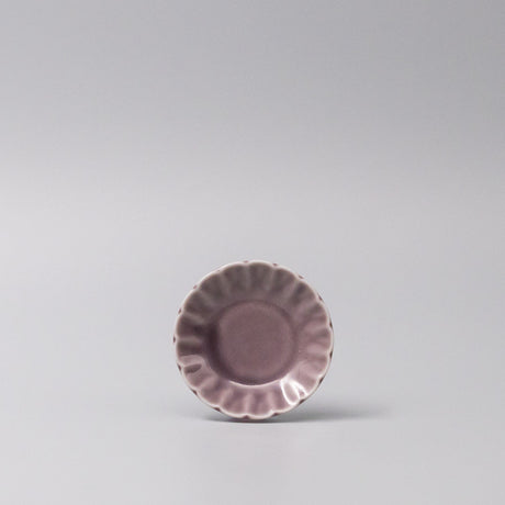 Sauce Dish 8cm Scallop Lilac Gloss Glaze