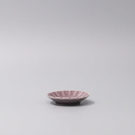 Sauce Dish 8cm Scallop Lilac Gloss Glaze