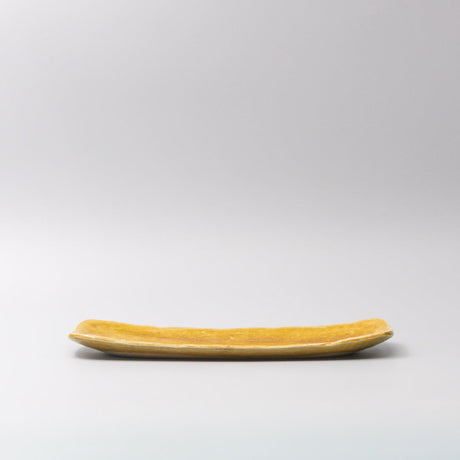 Plate Sashimi 31cm Amane Amber Glaze