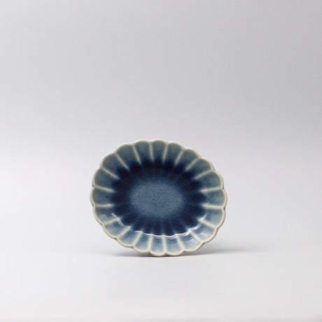 Bowl Oval 16cm Amane Sapphire Glaze