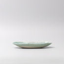 Sushi Plate 21cm Crackle Turquoise Glaze