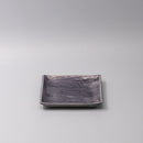 Plate Square 17cm Crackle Amethyst Glaze