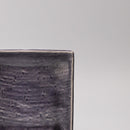 Plate Square 17cm Crackle Amethyst Glaze