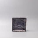 Plate Square 17cm Crackle Amethyst Glaze