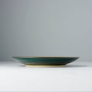 Dinner Plate 25cm Green Converging Line Glaze