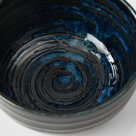 Bowl U Shape 13cm Copper Swirl Glaze