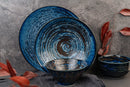 Bowl U Shape 13cm Copper Swirl Glaze