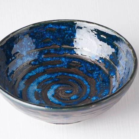 Tapas Bowl 13cm Copper Swirl Glaze