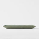 Plate Rectangular 29cm Green Fade Glaze