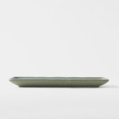 Plate Rectangular 29cm Green Fade Glaze