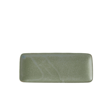 Plate Rectangular 29cm Green Fade Glaze