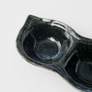 Edamame Triple Pod Dish 200ml Indigo Blue