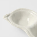 Edamame Triple Pod Dish 200ml Matte White Glaze