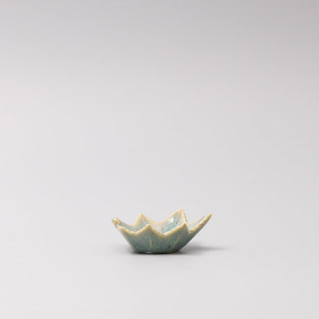 Sauce Dish Maple Leaf 6cm Mint Green