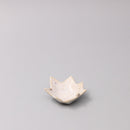 Sauce Dish Maple Leaf 6cm Ivory Fleck