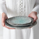 Plate Oval 17x11cm Aqua Splash Glaze