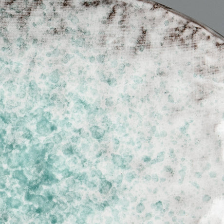 Plate Oval 24x17cm Aqua Splash Glaze
