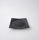 Plate Square 16cm Black Pearl Glaze