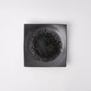 Plate Square 16cm Black Pearl Glaze