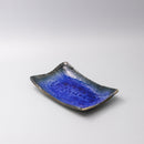 Sushi Plate Swept Side 26cm Cobalt Dark Edge