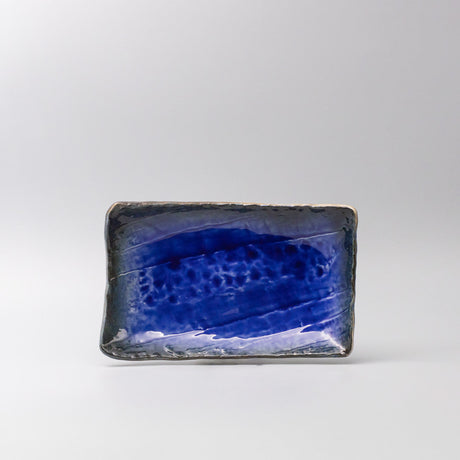 Sushi Plate Swept Side 26cm Cobalt Dark Edge