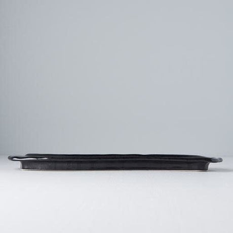 Sashimi Plate 33cm Gunmetal Glaze