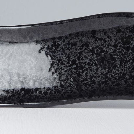 Sashimi Plate 33cm Gunmetal Glaze