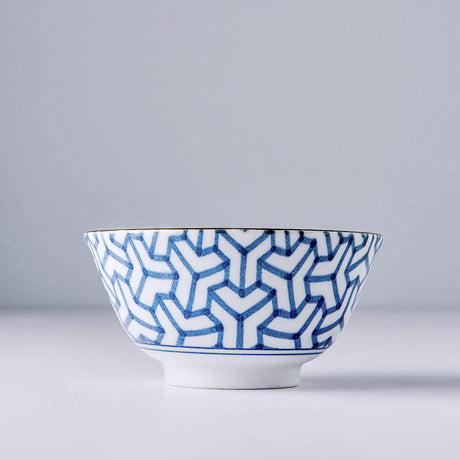 Bowl 13cm Indigo Ikat Herringbone Design