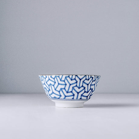 Bowl 13cm Indigo Ikat Herringbone Design