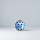 Sauce Dish 11cm Indigo Ikat Starburst Design