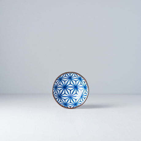 Sauce Dish 11cm Indigo Ikat Starburst Design