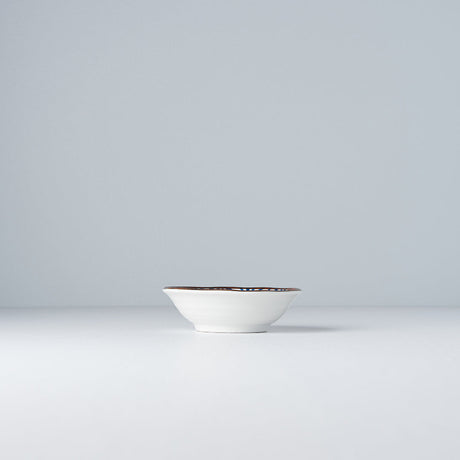 Sauce Dish 11cm Indigo Ikat Starburst Design
