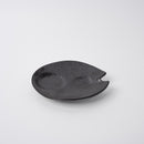Plate Dimpled 15cm Craft Black Glaze