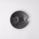 Plate Dimpled 15cm Craft Black Glaze