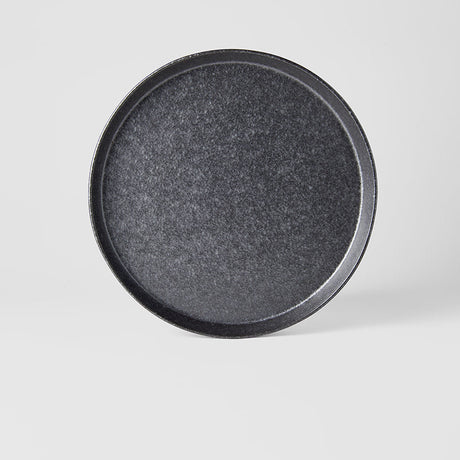 Plate High Rim 25cm Craft Black Design