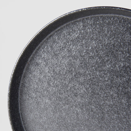 Plate High Rim 25cm Craft Black Design