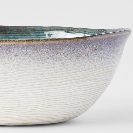 Bowl Oval 17cm Sky Blue Glaze